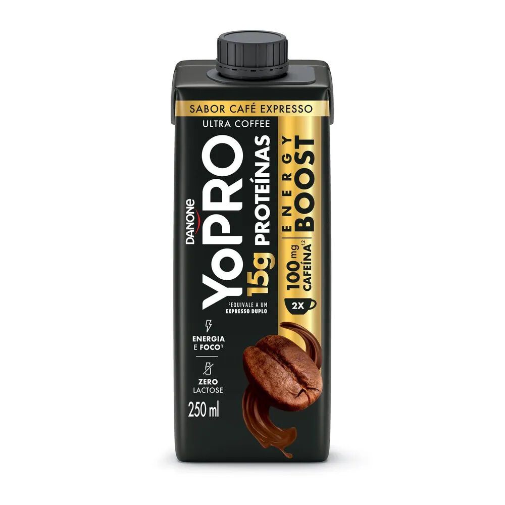 Bebida Láctea Yopro 15g De Proteína Cappuccino Zero Lactose Energy